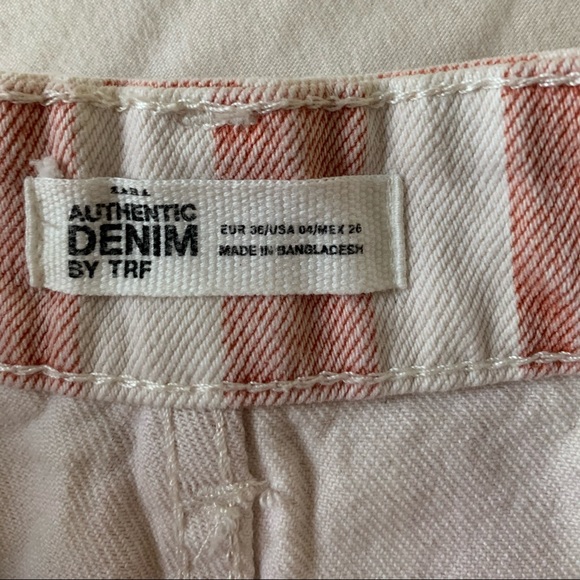 NWOT Zara Stripe Hi waist Shorts - Picture 3 of 3